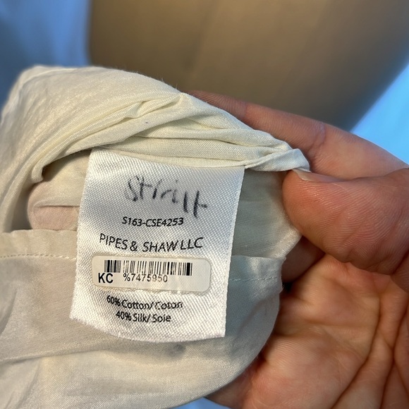 Veronica Beard White Blouse with Lace and Beautiful Embellishment Size 2 - Picture 15 of 15